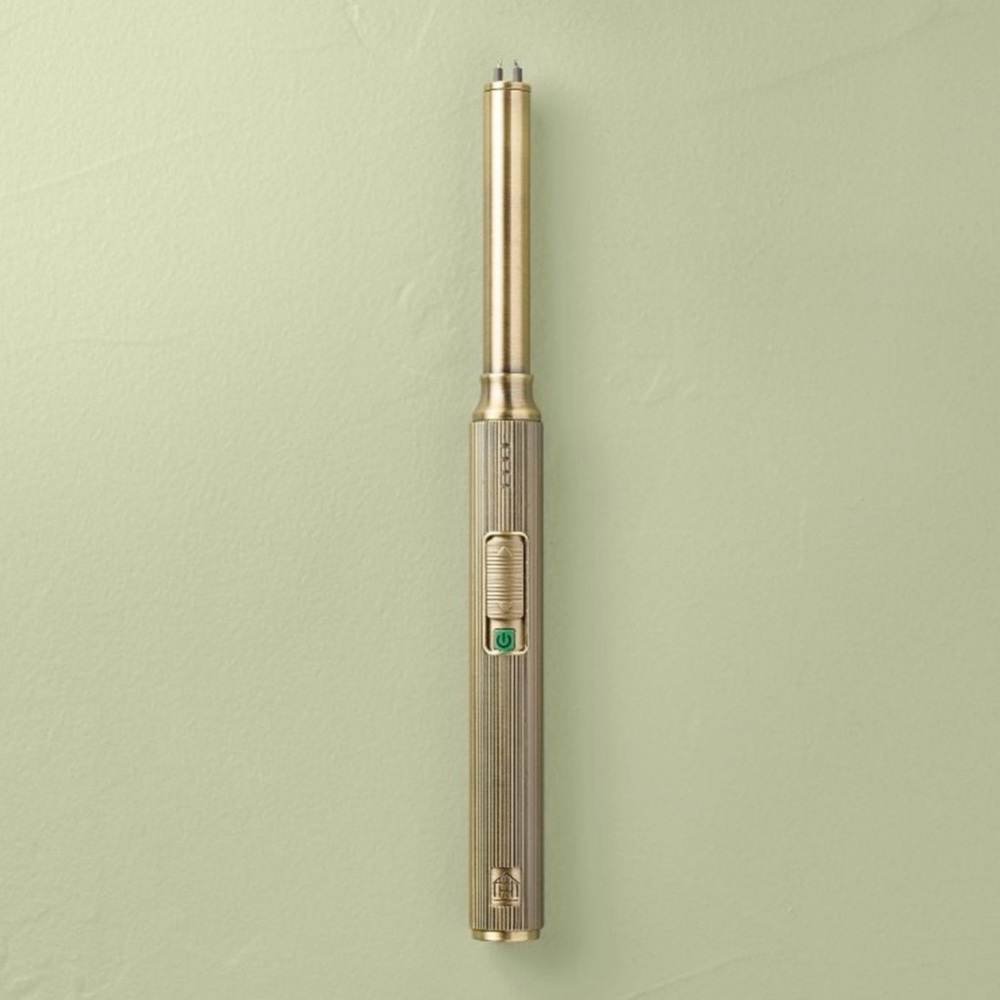 Ribbed Brass Battery Rechargeable Stick Light - Hearth & Hand with Magnolia